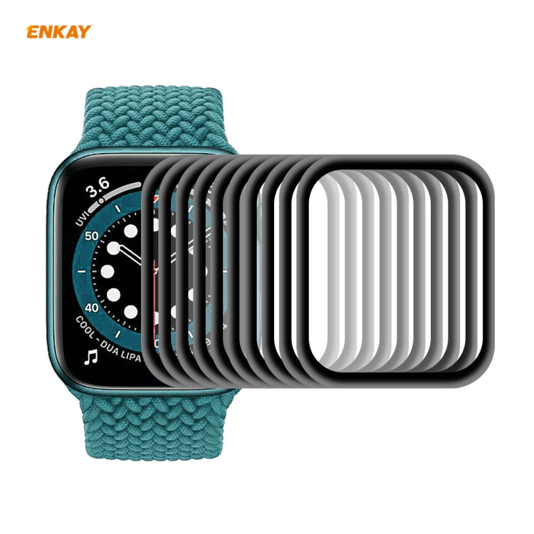 For Apple Watch 6/5/4/SE 40mm 10 PCS ENKAY Hat-Prince 3D Full Screen Soft PC Edge + PMMA HD Screen Protector Film - Watch Cases by ENKAY | Online Shopping South Africa | PMC TechLife | Buy Now Pay Later Mobicred