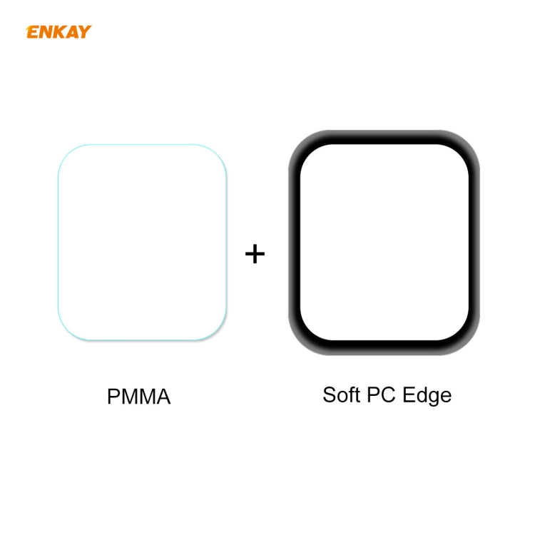 For Apple Watch 6/5/4/SE 40mm 2 PCS ENKAY Hat-Prince 3D Full Screen Soft PC Edge + PMMA HD Screen Protector Film - Watch Cases by ENKAY | Online Shopping South Africa | PMC TechLife | Buy Now Pay Later Mobicred