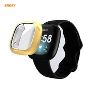 For Fitbit Versa 3 / Fitbit Sense ENKAY Hat-Prince ENK-AC8208 Full Coverage Electroplate TPU Soft Case(Gold)