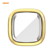 For Fitbit Versa 3 / Fitbit Sense ENKAY Hat-Prince ENK-AC8208 Full Coverage Electroplate TPU Soft Case(Gold)