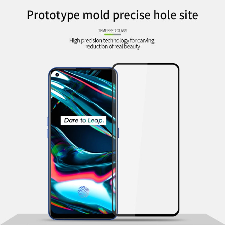 For OPPO Realme7 Pro PINWUYO 9H 2.5D Full Screen Tempered Glass Film(Black) - OPPO Tempered Glass by PINWUYO | Online Shopping South Africa | PMC TechLife | Buy Now Pay Later Mobicred