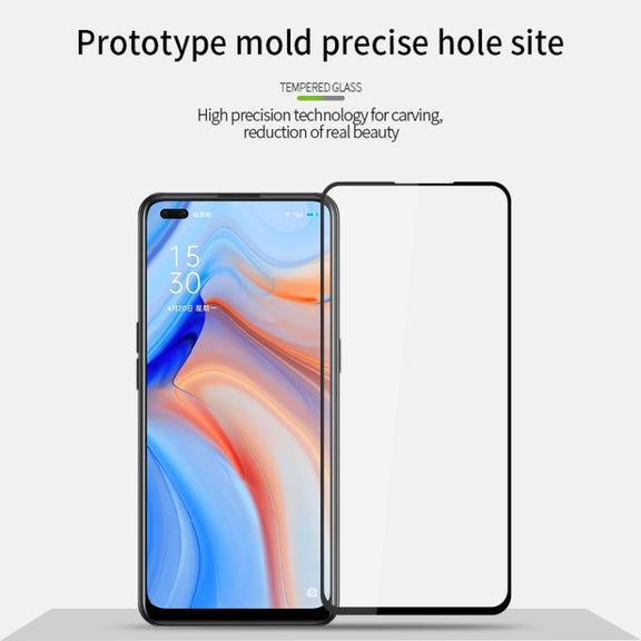 For OPPO Reno4Z PINWUYO 9H 2.5D Full Screen Tempered Glass Film(Black)