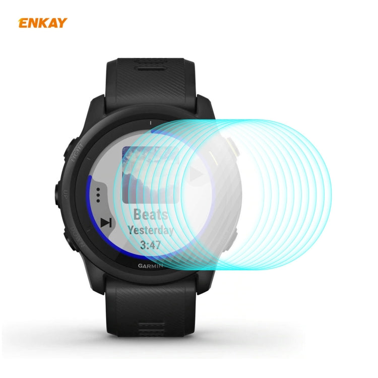 10 PCS Compatible with Garmin Compatible witherunner 745 ENKAY Hat-Prince 0.2mm 9H 2.15D Curved Edge Tempered Glass Film - free shipping - PMC TechLife - Order now!