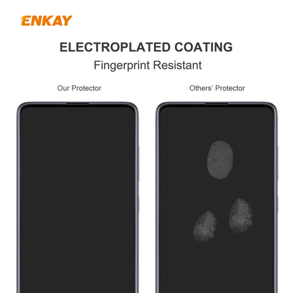 For Samsung Galaxy A42 5G ENKAY Hat-Prince 0.26mm 9H 2.5D Curved Edge Tempered Glass Film