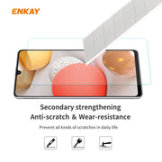 For Samsung Galaxy A42 5G ENKAY Hat-Prince 0.26mm 9H 2.5D Curved Edge Tempered Glass Film