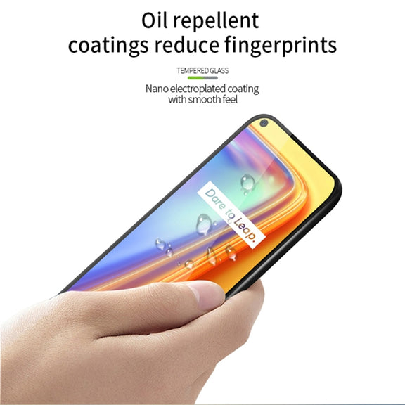For OPPO Realme 7 PINWUYO 9H 3D Curved Full Screen Explosion-proof Tempered Glass Film(Black)