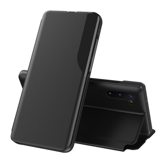 For Samsung Galaxy Note 10 Plus Attraction Flip Holder Leather Phone Case(Black)
