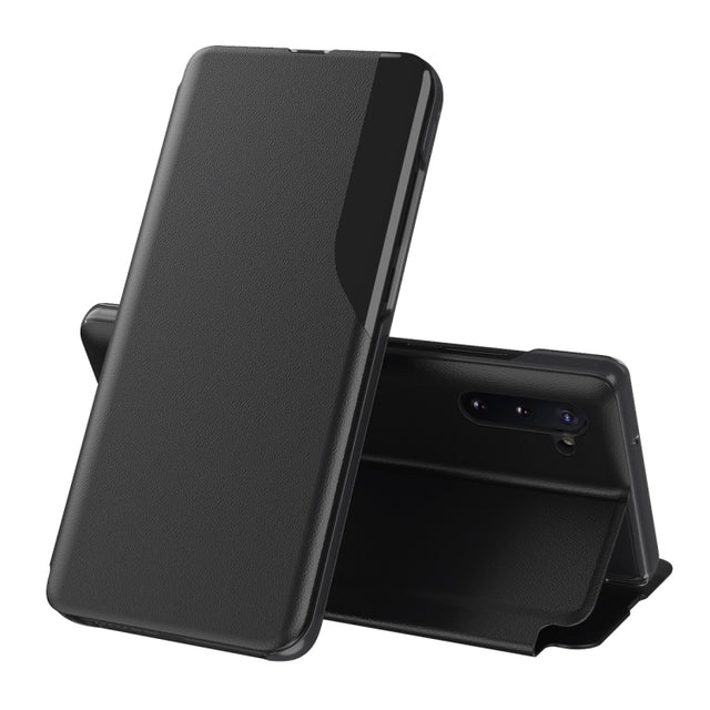 For Samsung Galaxy Note 10 Plus Attraction Flip Holder Leather Phone Case(Black)