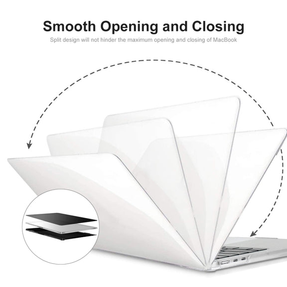 For MacBook Air 13.6 2022/2024 A2681 M2 / A3113 M3 ENKAY Crystal Laptop Protective Case (Grey)