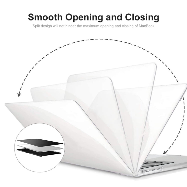 For MacBook Air 13.6 2022/2024 A2681 M2 / A3113 M3 ENKAY Crystal Laptop Protective Case (Grey)