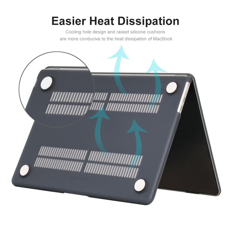 For MacBook Air 13.6 2022/2024 A2681 M2 / A3113 M3 EU Version ENKAY 3 in 1 Matte Laptop Case with TPU Keyboard Film / Anti-dust Plugs (Orange) - MacBook Air Cases by ENKAY | Online Shopping South Africa | PMC TechLife | Buy Now Pay Later Mobicred