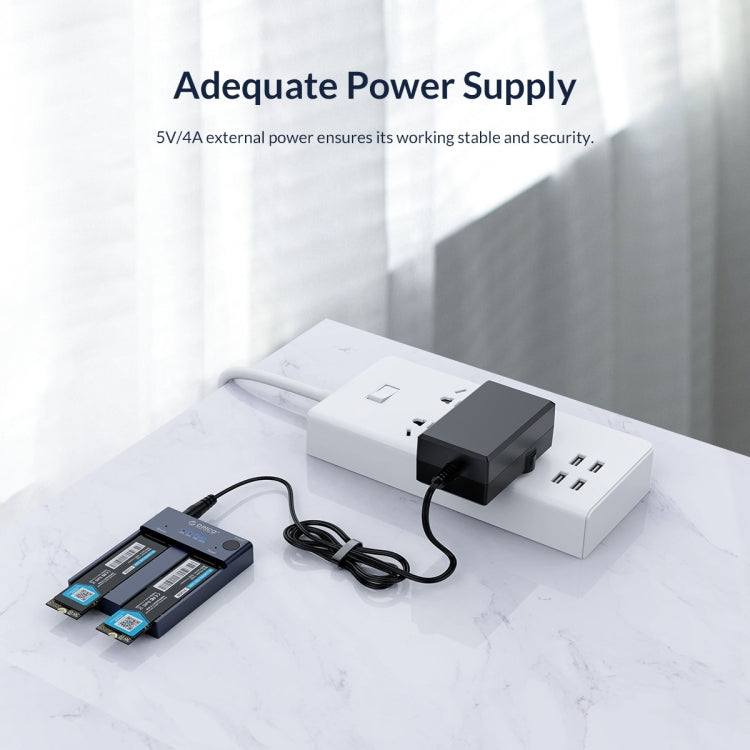 ORICO M2P2-C3-C NVME M.2 SSD Duplicator - HDD Enclosure by ORICO | Online Shopping South Africa | PMC TechLife