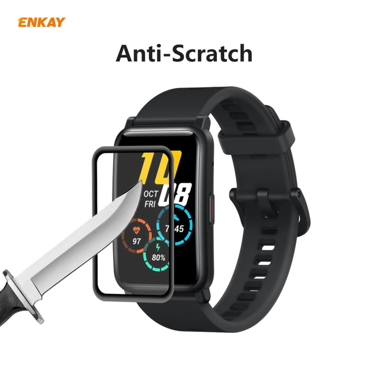 2 PCS For Huawei Honor Watch ES ENKAY Hat-Prince 3D Full Screen Soft PC Edge + PMMA HD Screen Protector Film - Screen Protector by ENKAY | Online Shopping South Africa | PMC TechLife | Buy Now Pay Later Mobicred