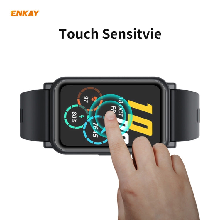 5 PCS For Huawei Honor Watch ES ENKAY Hat-Prince 3D Full Screen Soft PC Edge + PMMA HD Screen Protector Film