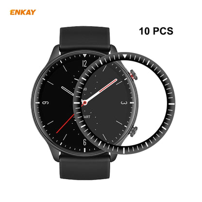 10 PCS For Amazfit GTR 2 ENKAY Hat-Prince 3D Full Screen Soft PC Edge + PMMA HD Screen Protector Film - Screen Protector by ENKAY | Online Shopping South Africa | PMC Jewellery | Buy Now Pay Later Mobicred