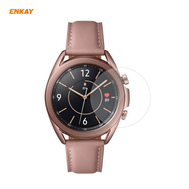 For Samsung Galaxy Watch3 41mm 2 PCS ENKAY Hat-Prince Clear HD PET Screen Protector Film - Screen Protector by ENKAY | Online Shopping South Africa | PMC Jewellery | Buy Now Pay Later Mobicred