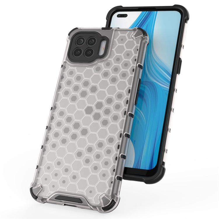 For OPPO A73 Shockproof Honeycomb PC + TPU Case(Grey) - OPPO Cases by PMC TechLife | Online Shopping South Africa | PMC TechLife | Buy Now Pay Later Mobicred
