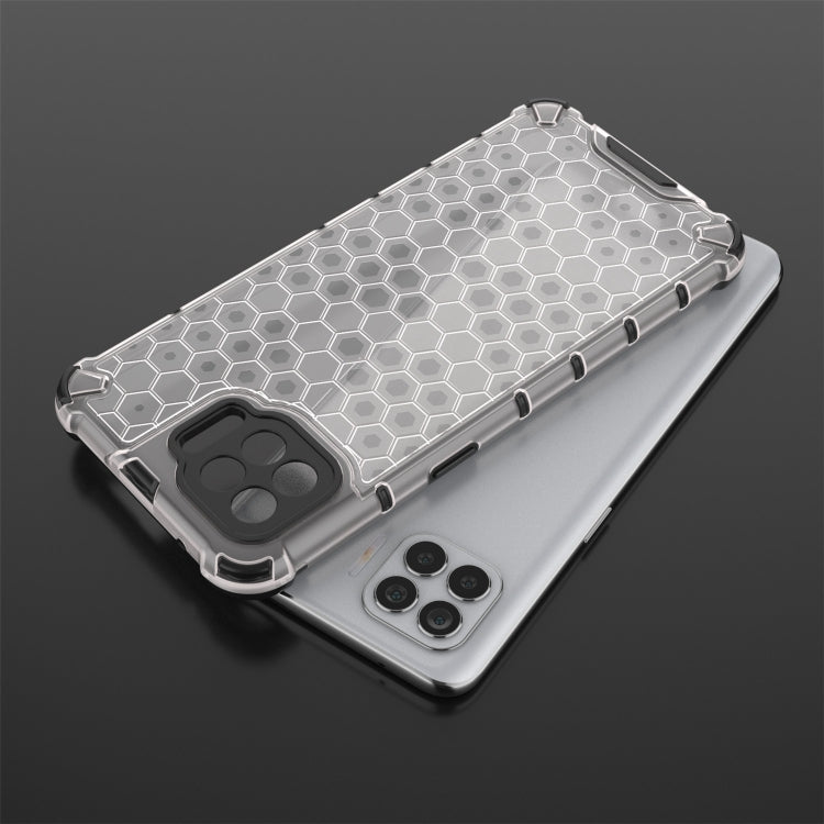 For OPPO A73 Shockproof Honeycomb PC + TPU Case(Grey) - OPPO Cases by PMC TechLife | Online Shopping South Africa | PMC TechLife | Buy Now Pay Later Mobicred