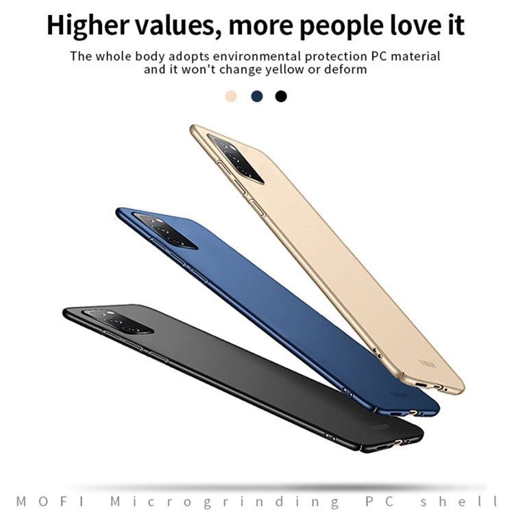 For Samsung Galaxy S20 FE MOFI Frosted PC Ultra-thin Hard Case(Gold)