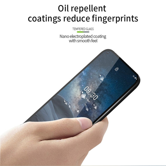 For Nokia 8.3 PINWUYO 9H 2.5D Full Screen Tempered Glass Film(Black)