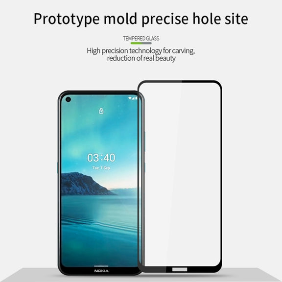 For Nokia 3.4 PINWUYO 9H 2.5D Full Screen Tempered Glass Film(Black)