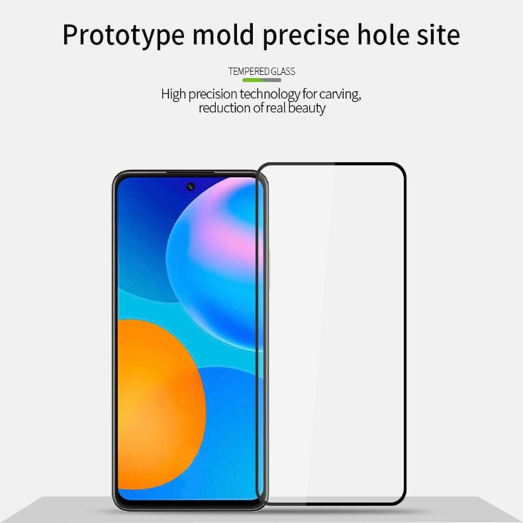 For Huawei Y7a PINWUYO 9H 2.5D Full Screen Tempered Glass Film(Black) -  by PINWUYO | Online Shopping South Africa | PMC TechLife | Buy Now Pay Later Mobicred