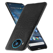 For Nokia 8.3 Shockproof Crocodile Texture PC + PU Case(Black)