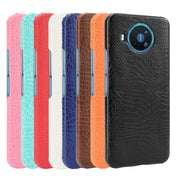 For Nokia 8.3 Shockproof Crocodile Texture PC + PU Case(Black)