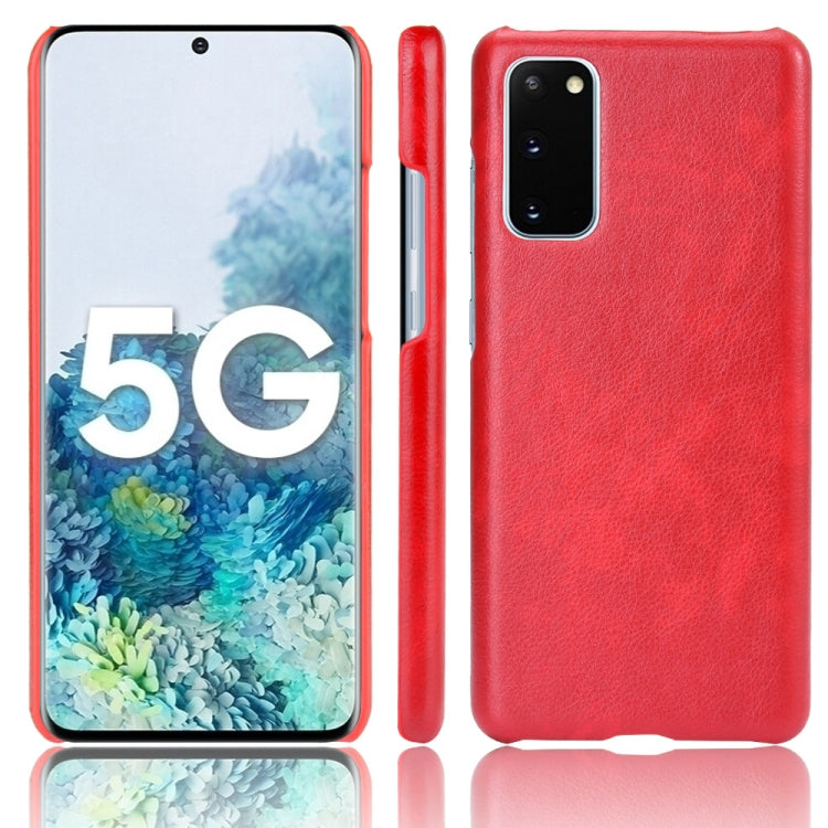 For Samsung Galaxy S20 FE Shockproof Litchi Texture PC + PU Case(Red) - Galaxy S20 FE Cases by NILLKIN | Online Shopping South Africa | PMC TechLife | Buy Now Pay Later Mobicred