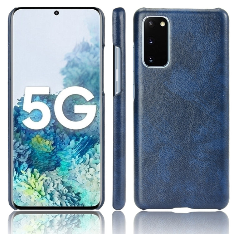 For Samsung Galaxy S20 FE Shockproof Litchi Texture PC + PU Case(Blue) - Galaxy S20 FE Cases by NILLKIN | Online Shopping South Africa | PMC TechLife