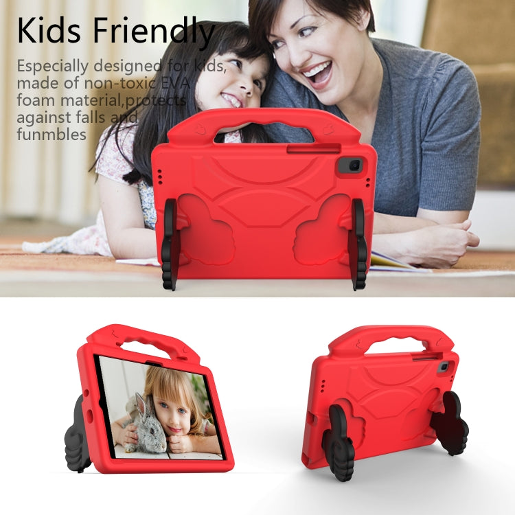 For Samsung Galaxy Tab A7 10.4(2020)T500/T505 EVA Material Children Flat Anti Falling Cover Protective Shell With Thumb Bracket(Red) - free shipping - PMC TechLife - Order now!