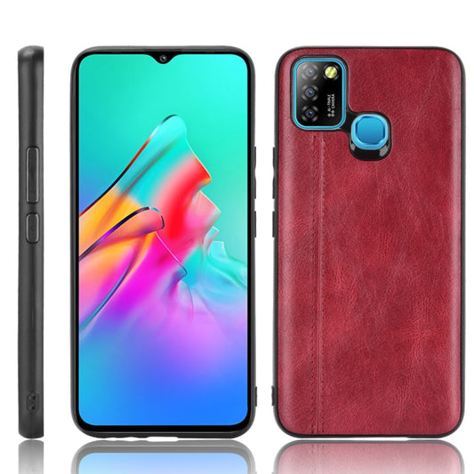 For Infinix Smart 5 Shockproof Sewing Cow Pattern Skin PC + PU + TPU Case(Red) - Infinix Cases by idewei | Online Shopping South Africa | PMC Jewellery | Buy Now Pay Later Mobicred