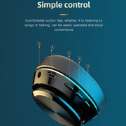 VJ320 Bluetooth 5.0 Head-mounted Foldable Wireless Headphones Support TF Card with Mic(Blue)