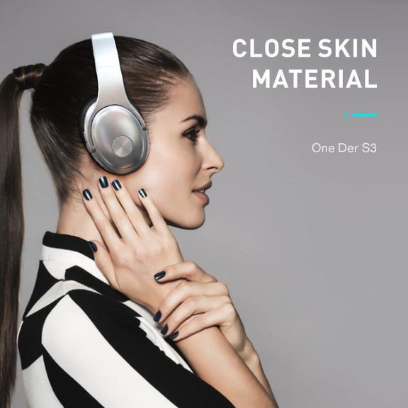 OneDer S3 2 in1 Headphone & Speaker Portable Wireless Bluetooth Headphone Noise Cancelling Over Ear Stereo(Black)