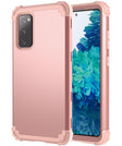 For Samsung Galaxy S20 FE PC + Silicone Three-piece Shockproof Protection Case(Rose Gold) - free shipping - PMC TechLife - Order now!