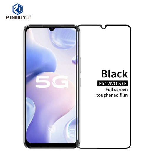 For vivo S7e PINWUYO 9H 2.5D Full Screen Tempered Glass Film(Black) - free shipping - PMC Jewellery - Order now!
