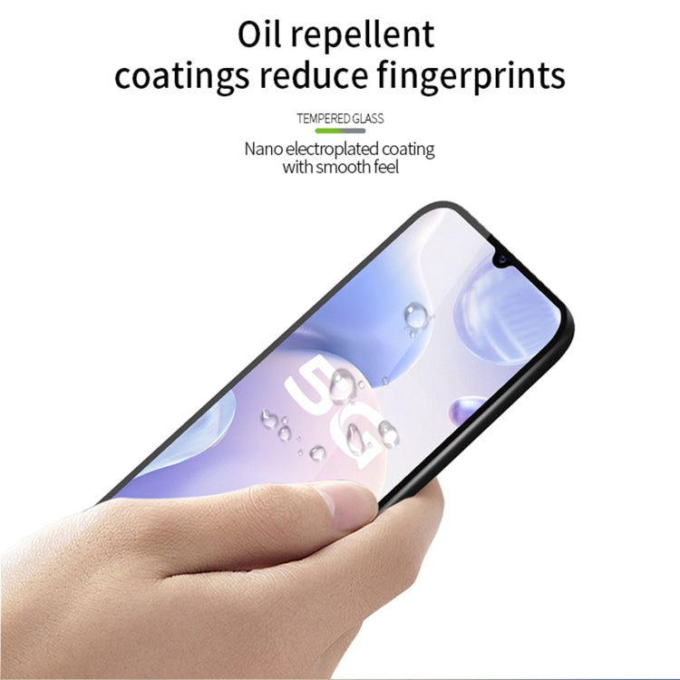 For vivo S7e PINWUYO 9H 2.5D Full Screen Tempered Glass Film(Black)