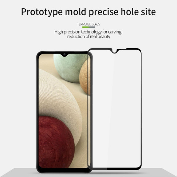 For Samsung Galaxy A12 PINWUYO 9H 2.5D Full Screen Tempered Glass Film(Black)