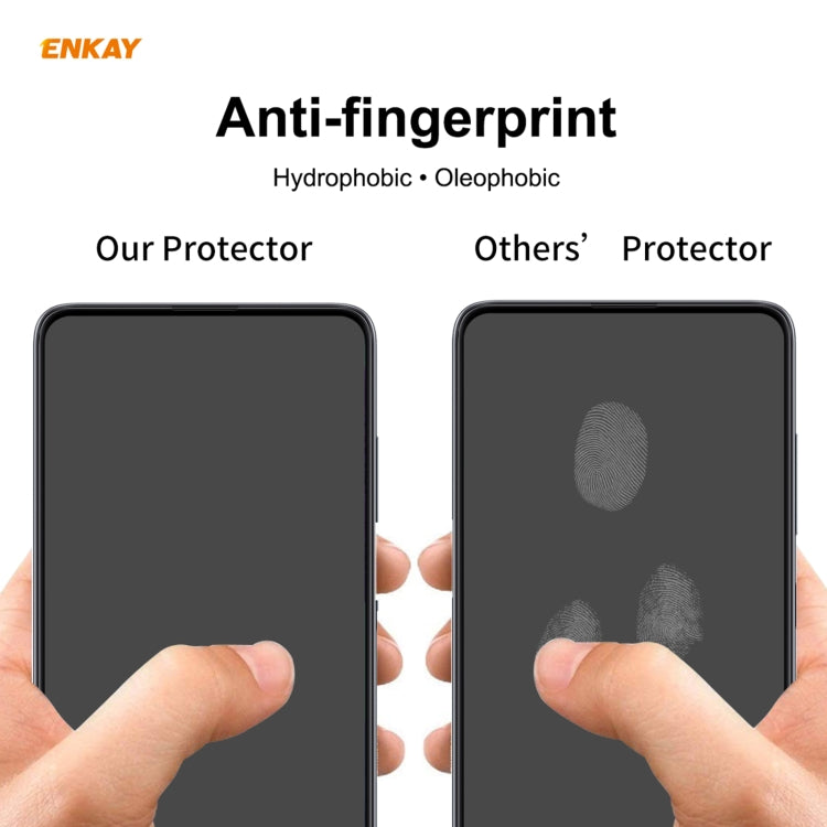 For Nokia 3.4 2 PCS ENKAY Hat-Prince Full Glue 0.26mm 9H 2.5D Tempered Glass Full Coverage Film