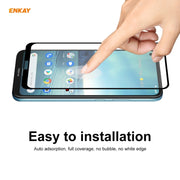 For Nokia 3.4 2 PCS ENKAY Hat-Prince Full Glue 0.26mm 9H 2.5D Tempered Glass Full Coverage Film