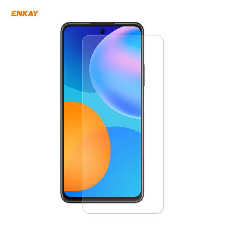 For Huawei P Smart 2021 ENKAY Hat-Prince 0.26mm 9H 2.5D Curved Edge Tempered Glass Film - Huawei Tempered Glass by PINWUYO | Online Shopping South Africa | PMC TechLife | Buy Now Pay Later Mobicred