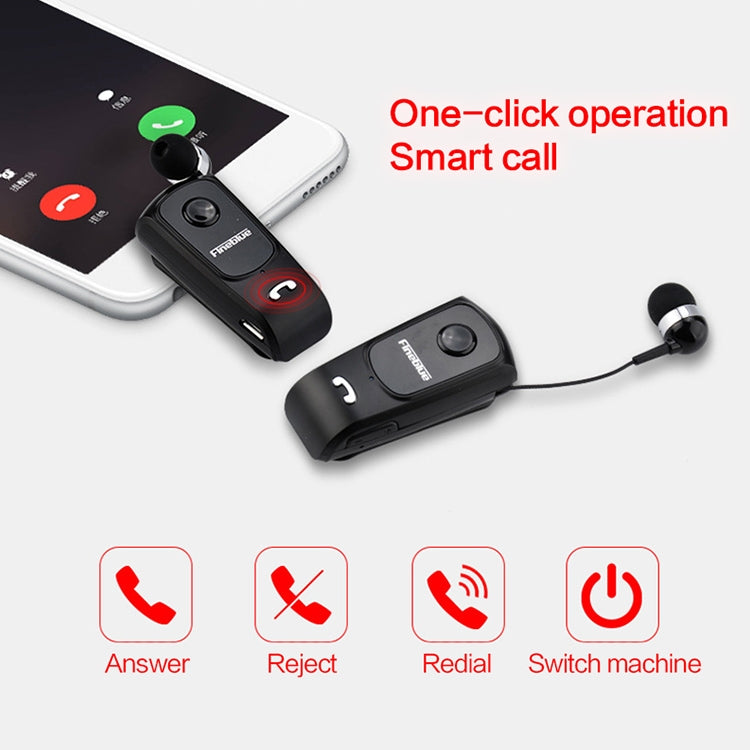 Fineblue F920 CSR4.1 Retractable Cable Caller Vibration Reminder Anti-theft Bluetooth Headset - free shipping - PMC Jewellery - Order now!