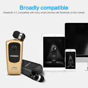 Fineblue F920 CSR4.1 Retractable Cable Caller Vibration Reminder Anti-theft Bluetooth Headset