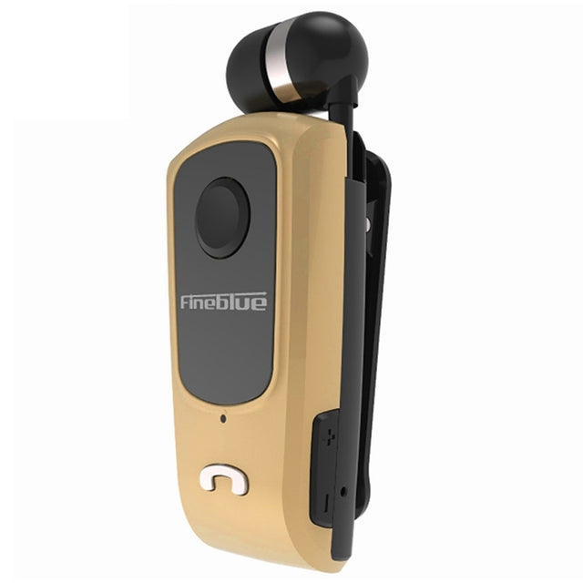 Fineblue F920 CSR4.1 Retractable Cable Caller Vibration Reminder Anti-theft Bluetooth Headset