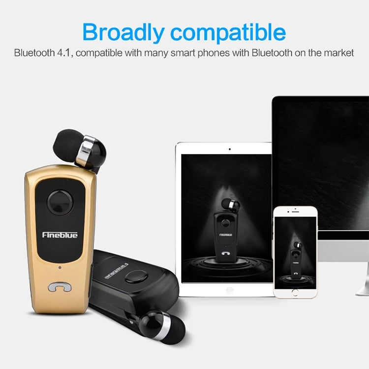 Fineblue F920 CSR4.1 Retractable Cable Caller Vibration Reminder Anti-theft Bluetooth Headset - free shipping - PMC Jewellery - Order now!