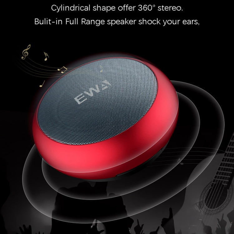 EWA A110 IPX5 Waterproof Portable Mini Metal Wireless Bluetooth Speaker Supports 3.5mm Audio & 32GB TF Card & Calls(Black) - Mini Speaker by EWA | Online Shopping South Africa | PMC TechLife | Buy Now Pay Later Mobicred