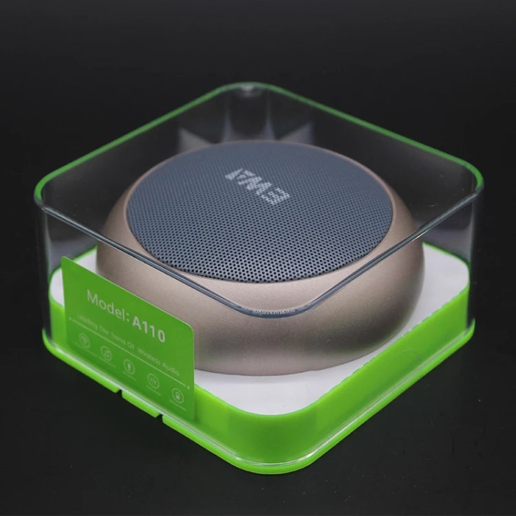 EWA A110 IPX5 Waterproof Portable Mini Metal Wireless Bluetooth Speaker Supports 3.5mm Audio & 32GB TF Card & Calls(Black) - Mini Speaker by EWA | Online Shopping South Africa | PMC TechLife | Buy Now Pay Later Mobicred