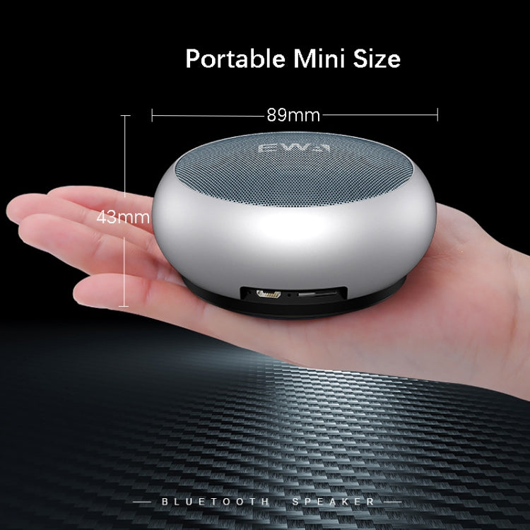 EWA A110 IPX5 Waterproof Portable Mini Metal Wireless Bluetooth Speaker Supports 3.5mm Audio & 32GB TF Card & Calls(Blue) - Mini Speaker by EWA | Online Shopping South Africa | PMC TechLife | Buy Now Pay Later Mobicred