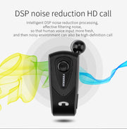 Fineblue F930 CSR4.1 Retractable Cable Caller Vibration Reminder Anti-theft Bluetooth Headset