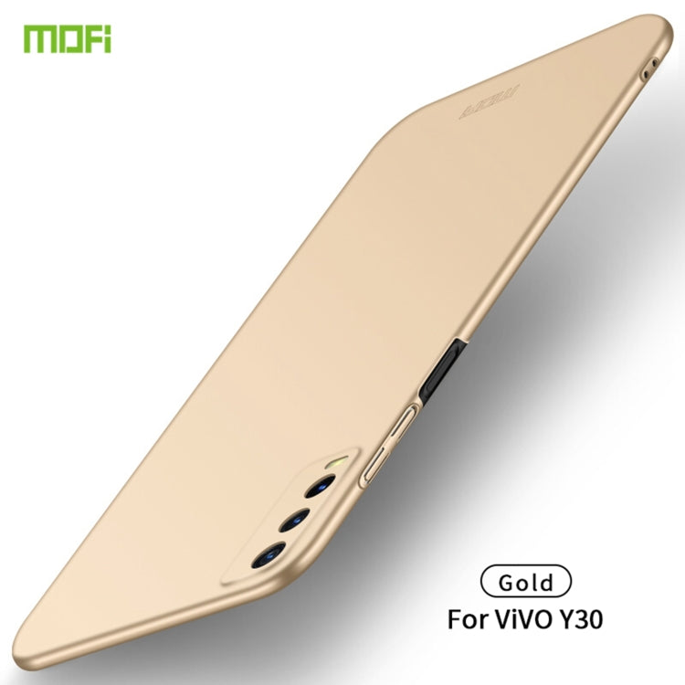 For vivo Y30 MOFI Frosted PC Ultra-thin Hard Case (Gold) - vivo Cases by MOFI | Online Shopping South Africa | PMC TechLife | Buy Now Pay Later Mobicred